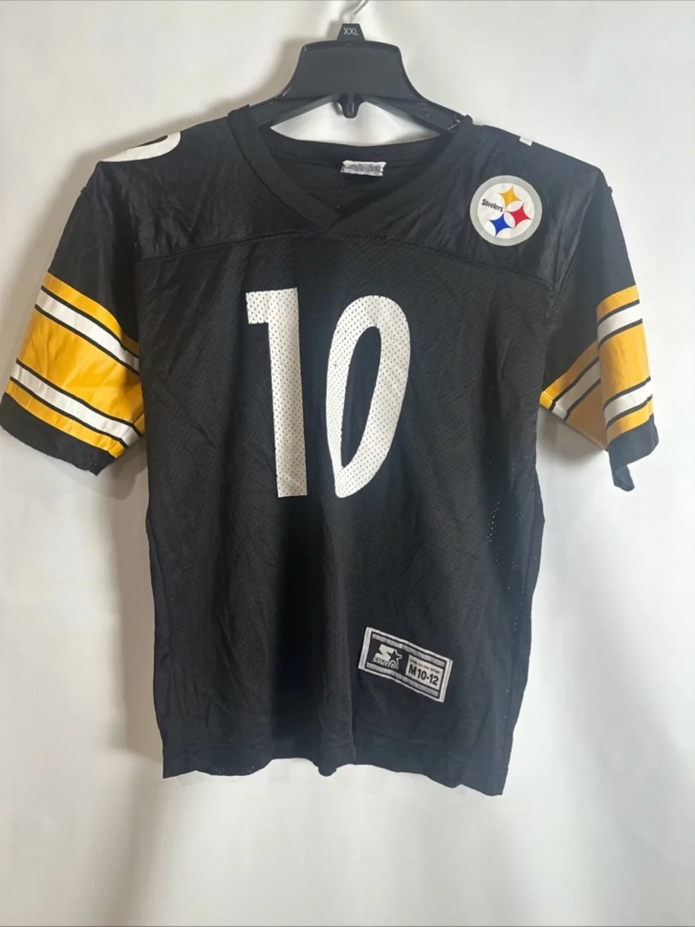 Pittsburgh Steelers Kids' Black & Gold Football Jersey Number 10 Cordell Stewart